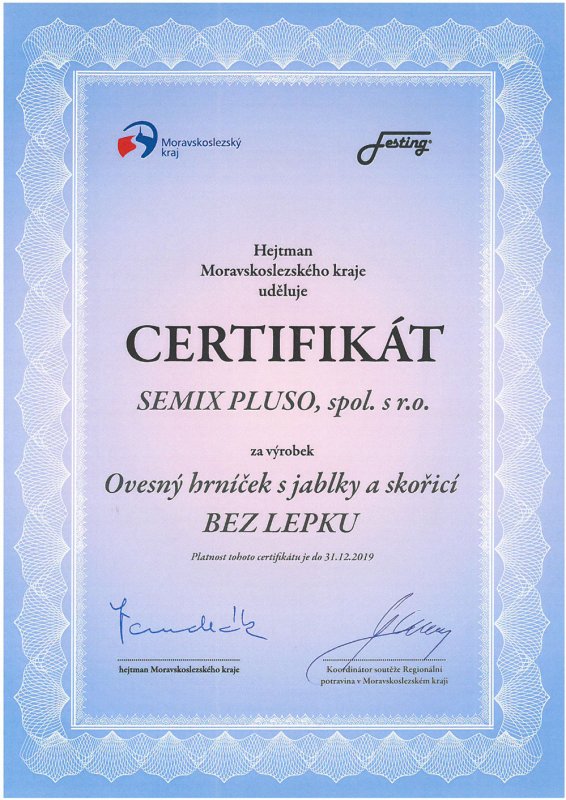 <b>Zvláštní cena Hejtmana Moravskoslezského kraje 2019 - Ovesný hrníček s jablky a skořicí</b>