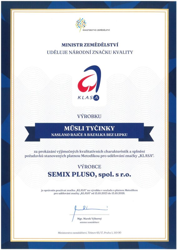 Klasa-certifikat-Musli-tycinky-naslano-rajce-a-bazalka-bez-lepku-do-2026